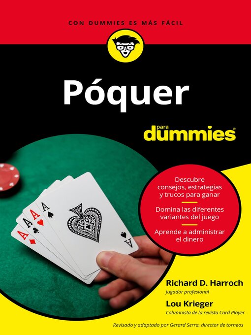 Detalles del título Póquer para Dummies de Richard D. Harroch - Lista de espera
